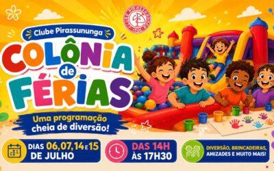Colônia de Férias 7 e 15 de junho